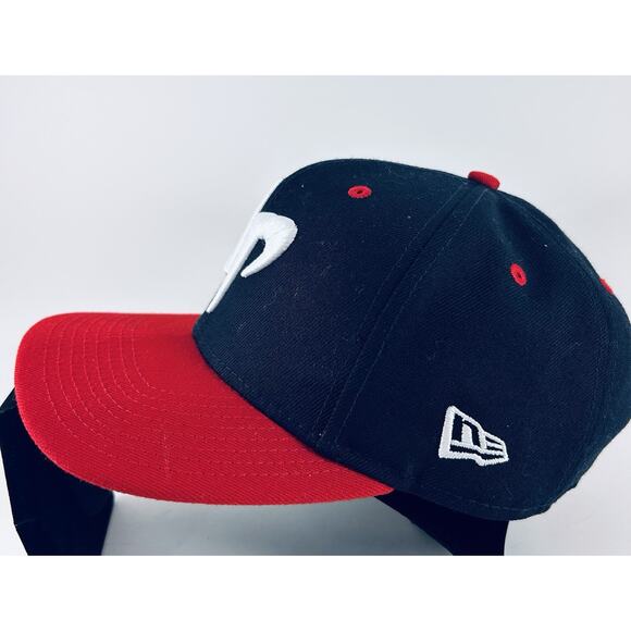 Dude Perfect - New Era - 9FIFTY - Snapback Hat Navy Red Adjustable Cap Official - Picture 3 of 10